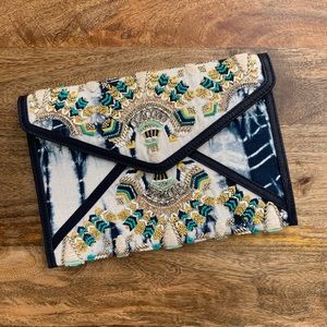 Rebecca Minkoff Multicolor Embellished Clutch